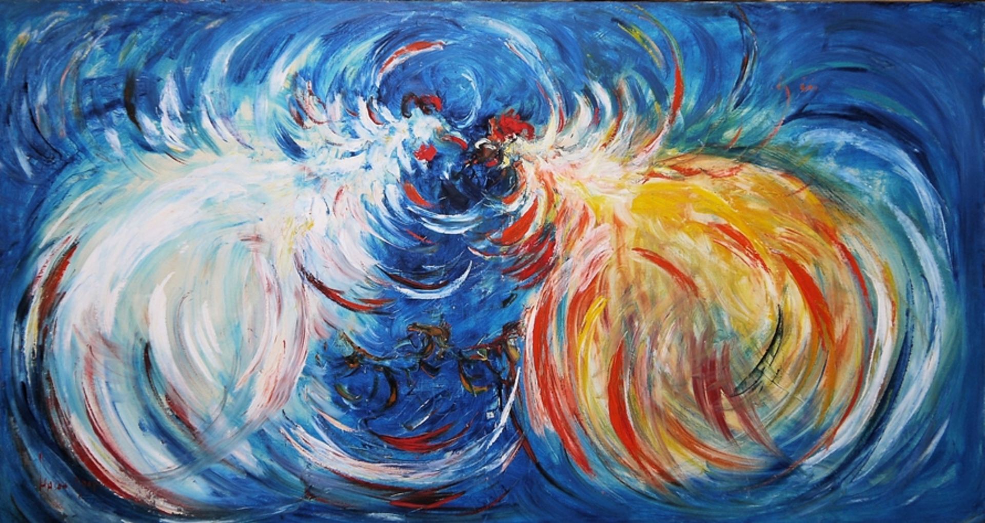 Hasan Djaafar, Indonesisches Dorf (Desa adat/ Traditional village) & Hahnenkampf (Pertarungan ayam/