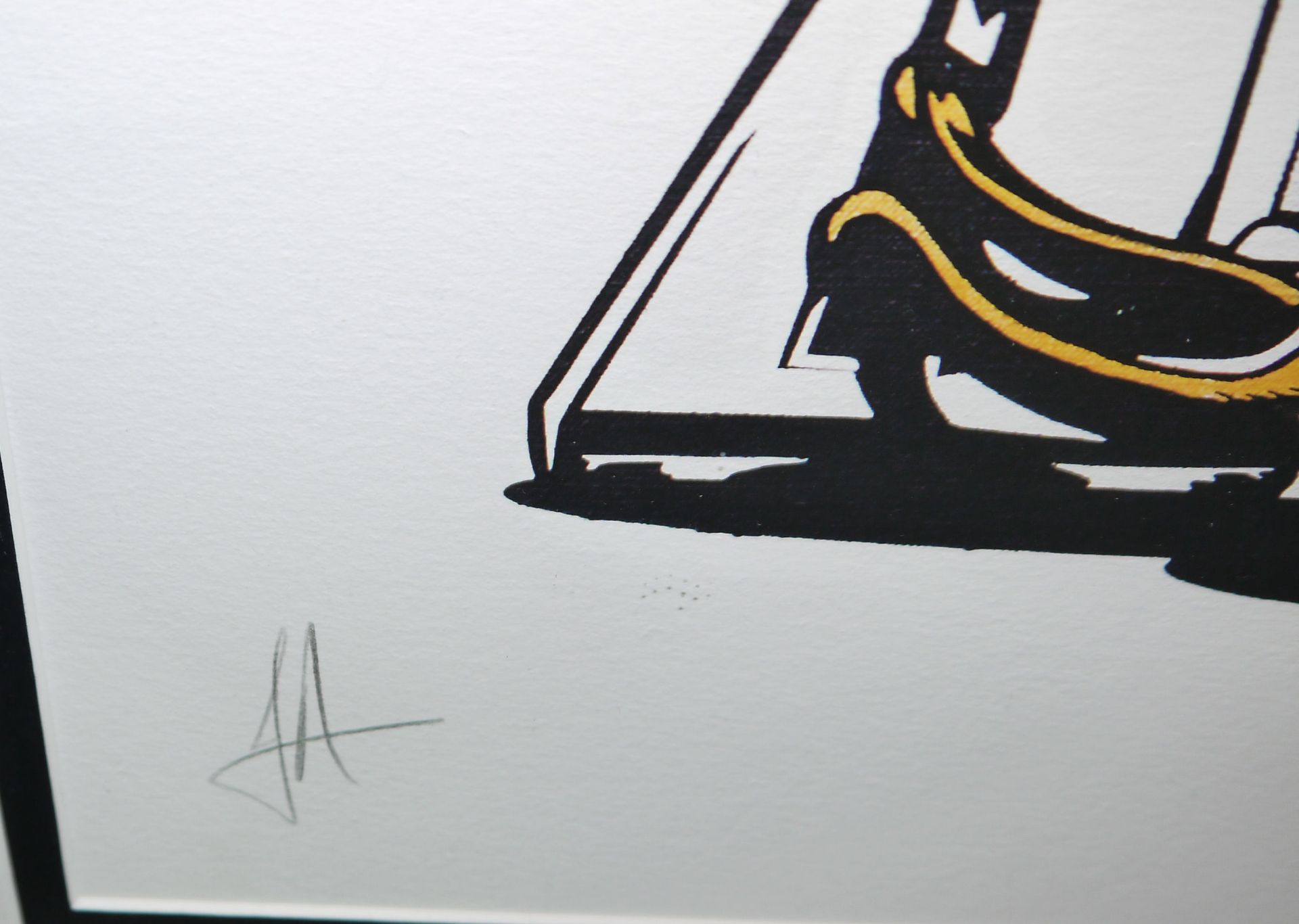 JJ Adams, R2D2 - Bird's Custard, signierte Farbserigraphie von 2014, galeriegerahmt, mit Zertifikat - Bild 2 aus 3