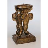 Stefan Vollmer, Putten-Kerzenleuchter aus Bronze von 1956