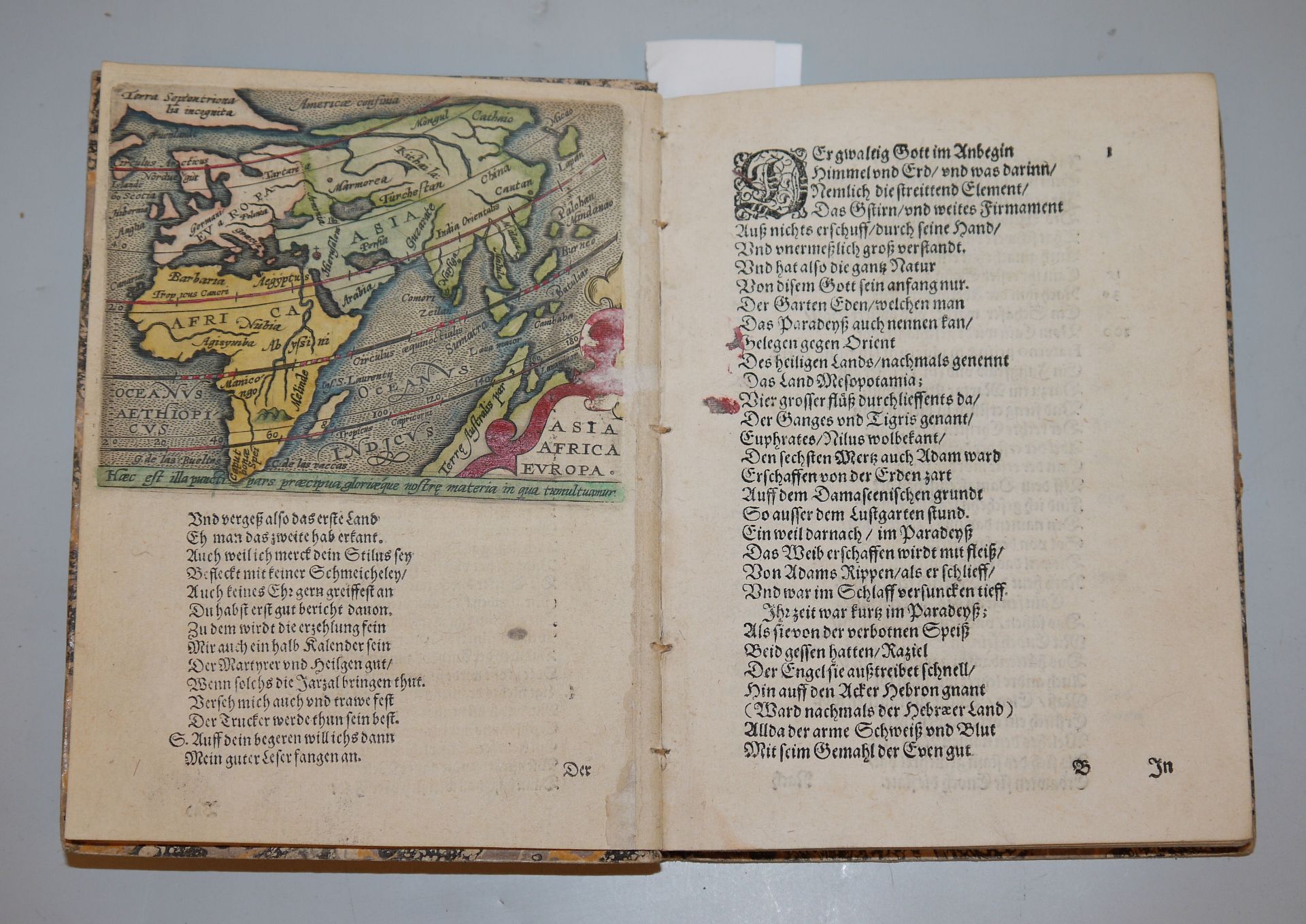 3 seltene Bücher zu Religion und Geschichte des 16. Jhs. in einem Band: Die Jahr Blum von 1595, Mah - Bild 3 aus 5