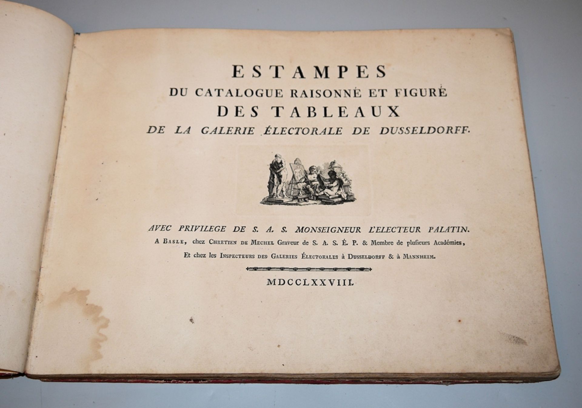 Nicolas de Pigage, La Galerie Electorale De Dusseldorff ou Catalogue Raisonné Et Figuré De Ses Tabl