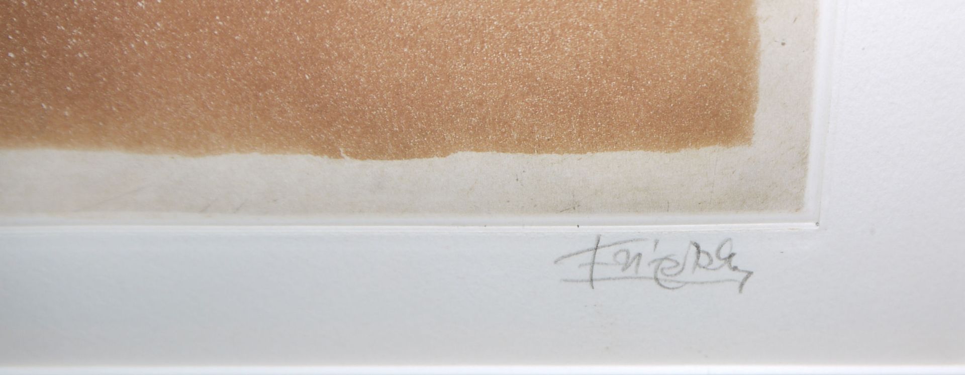 Johnny Friedlaender, Abstrakte Komposition, signierte Farbradierung, ansprechend gerahmt - Bild 2 aus 2