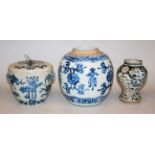 Drei Vorratstöpfe der Qing-Zeit, China 18./19. Jh.