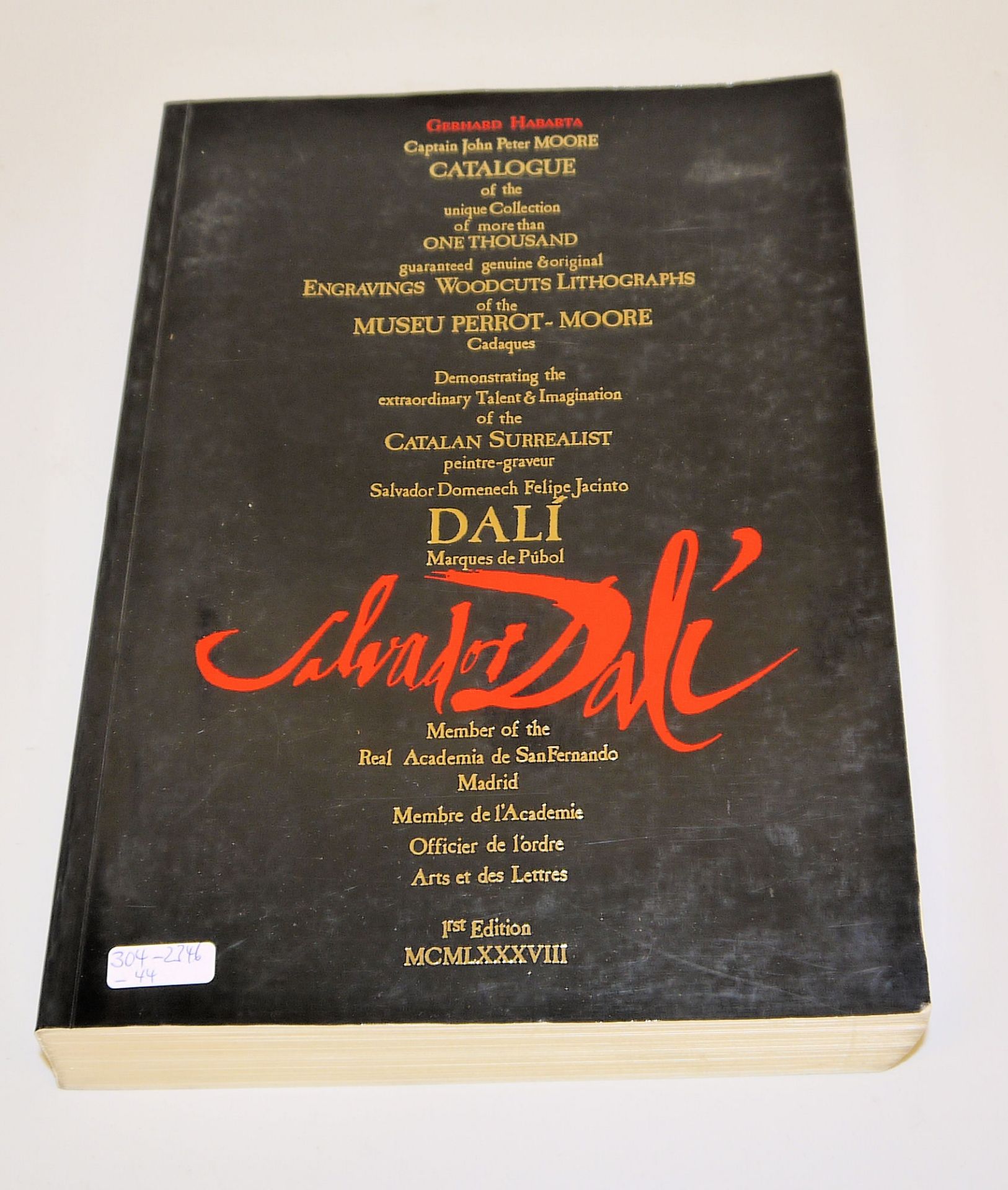 Salvador Dalí, gepflegte Kunstbuchsammlung mit Raritäten (u.a. Gerhard Habarta, Erstausgabe)