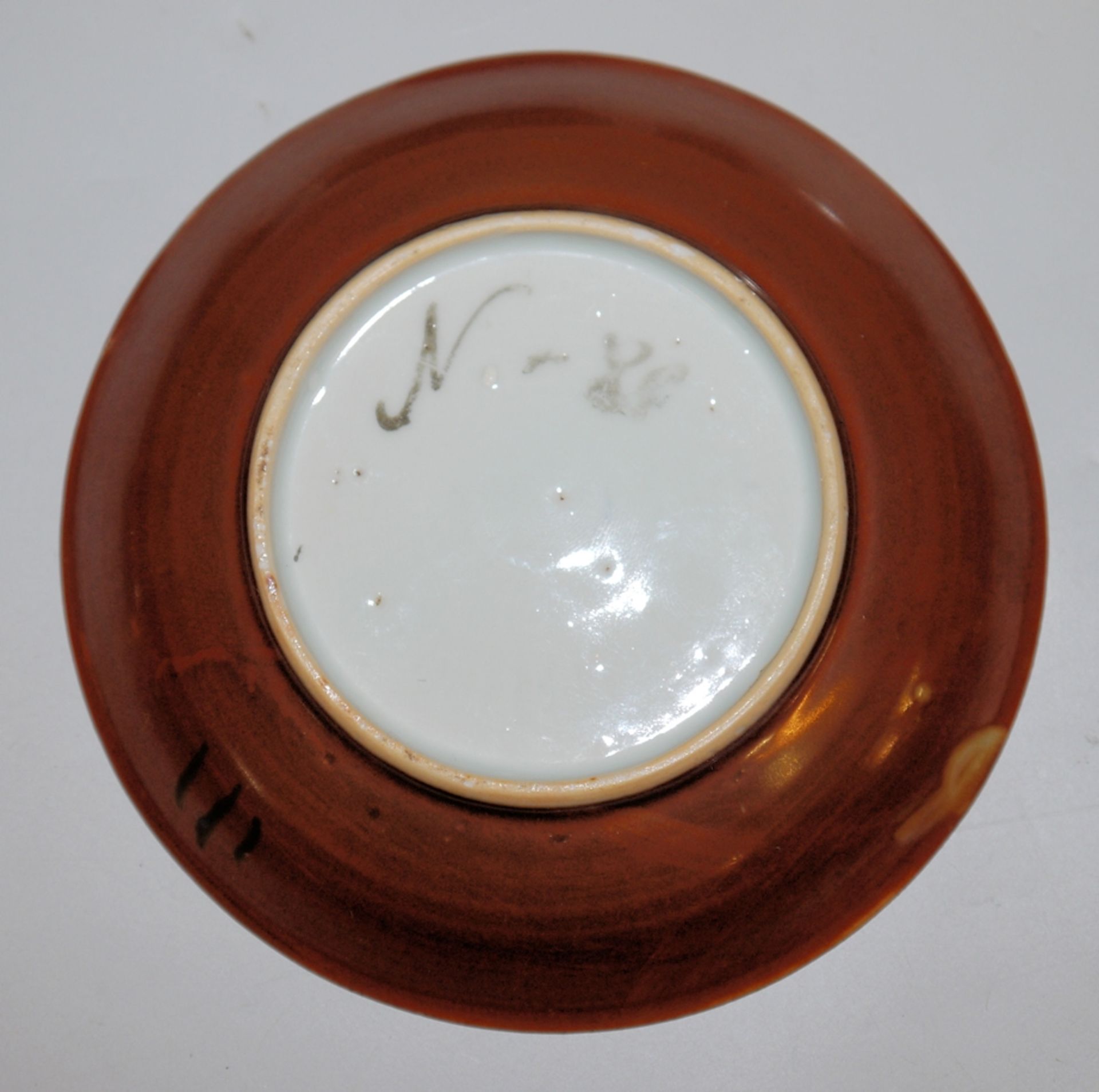 Acht Koppchen und sechs Untertassen, Exportporzellan mit Sammlungsnummer August des Starken, China  - Bild 2 aus 3