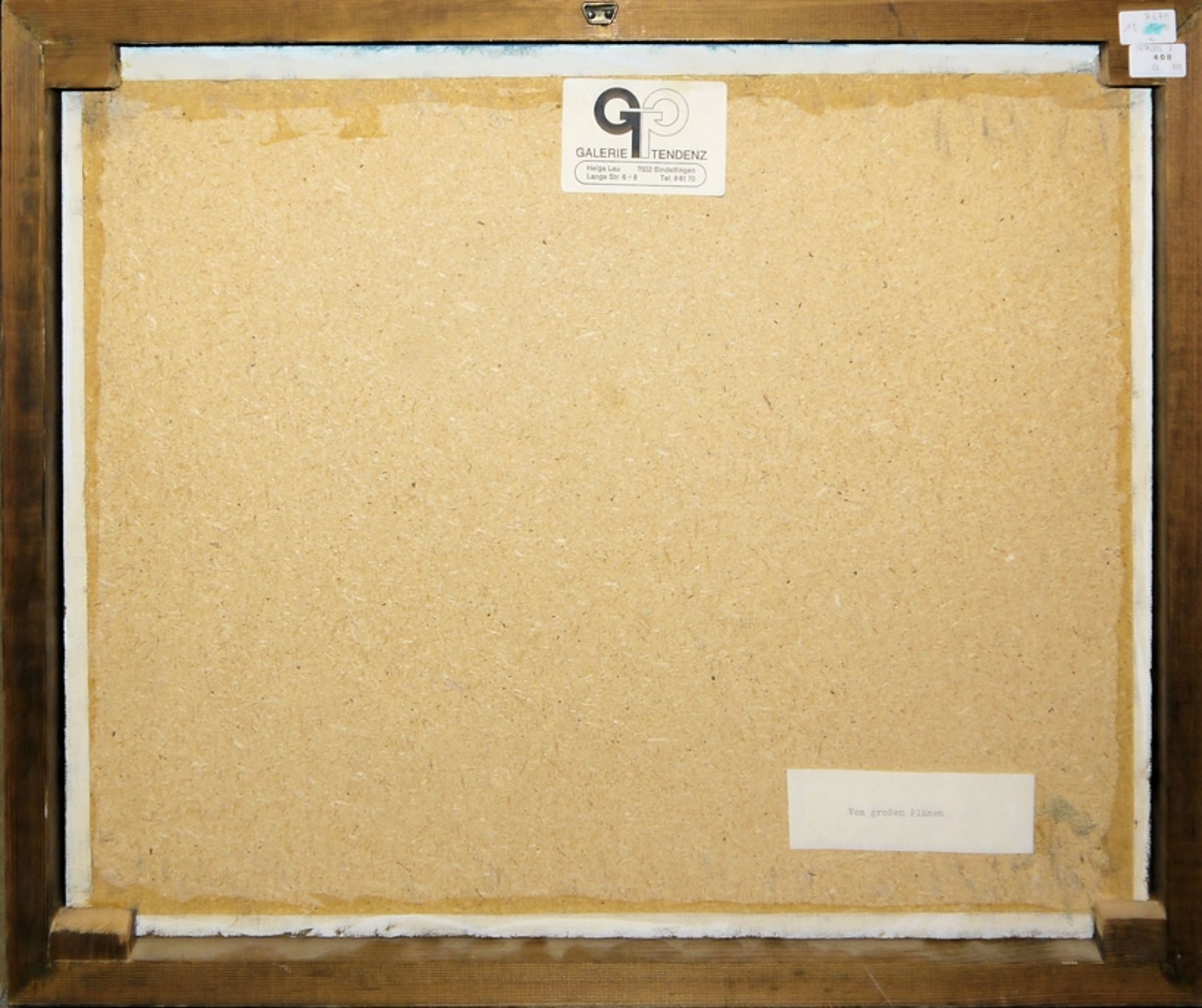 Joachim Lehrer, "Von großen Plänen", Ölgemälde von 1980, gerahmt - Bild 3 aus 3