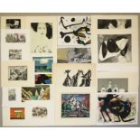 Sammlungs-Nachlass mit 3 Originalen & 25 sign. Druckgraphiken (Miro u.a.)