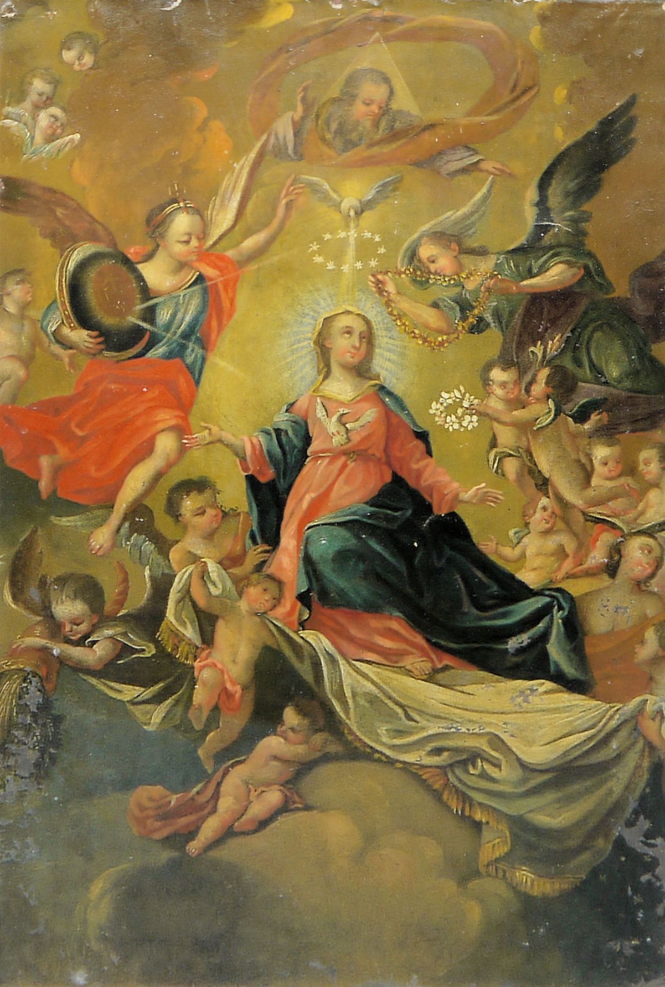 Italienische Schule & Alpenländisch um 1760, Der Heilige Hieronymus mit dem Löwen & Maria Himmelfah