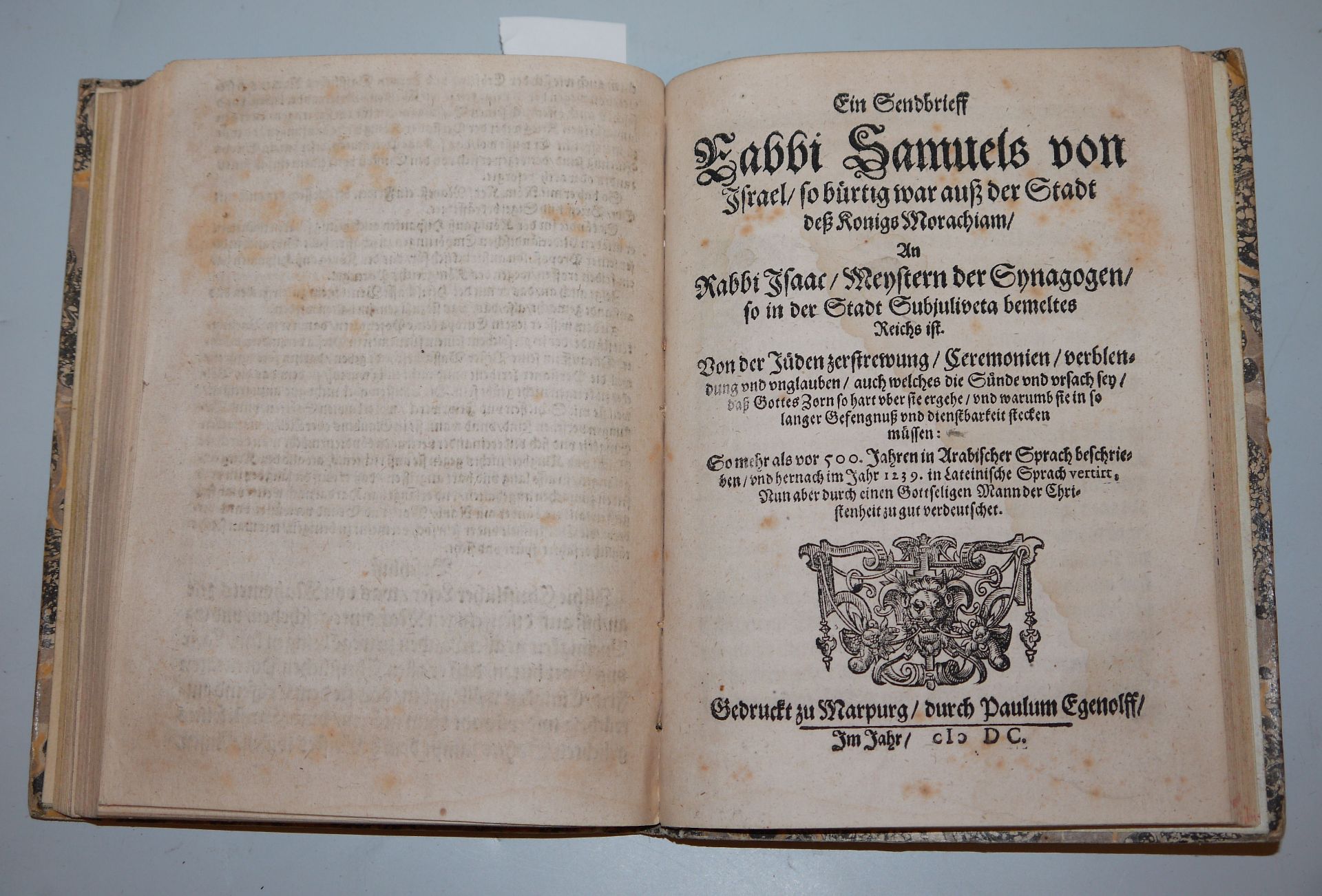 3 seltene Bücher zu Religion und Geschichte des 16. Jhs. in einem Band: Die Jahr Blum von 1595, Mah - Bild 5 aus 5
