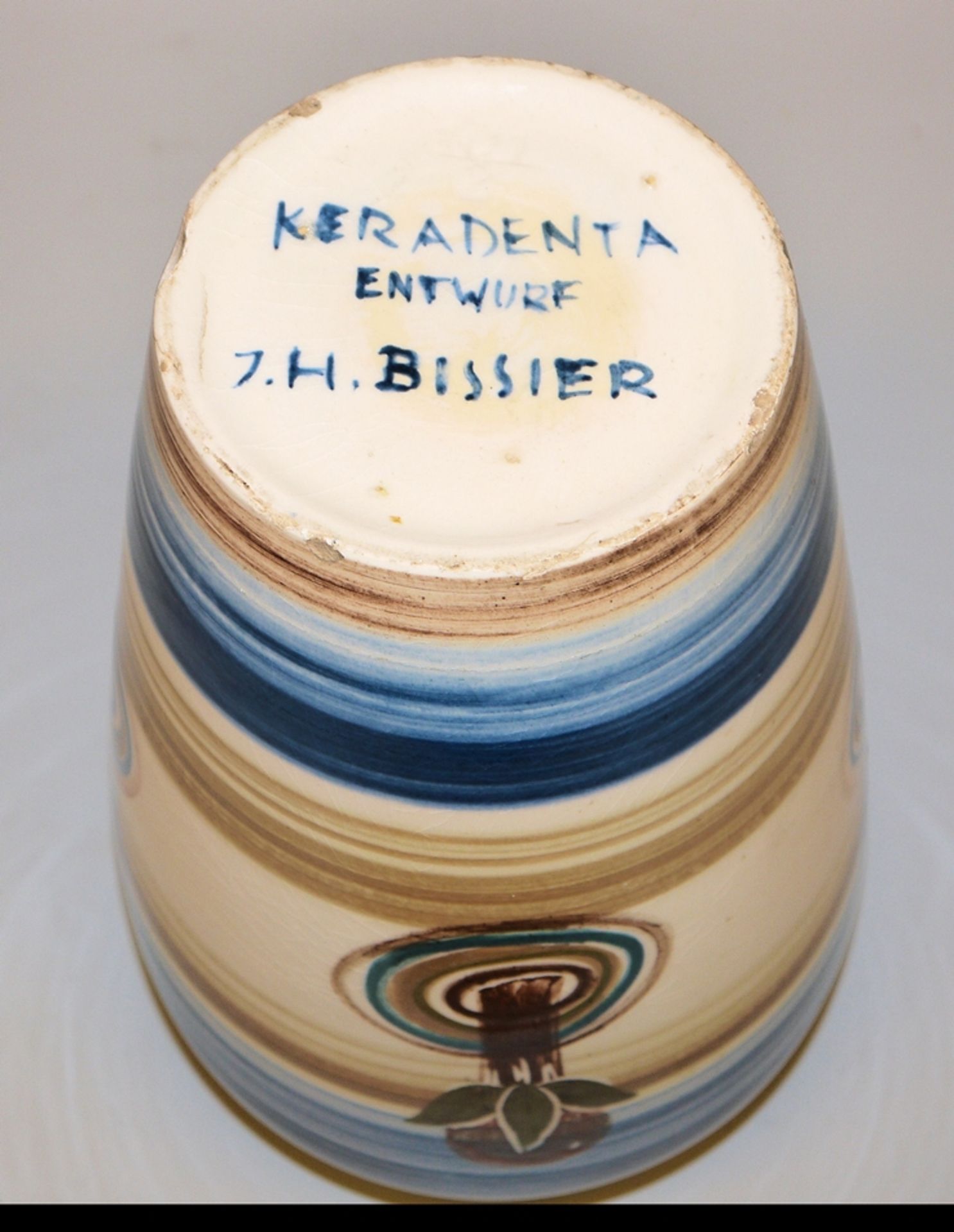 Julius Bissier, Keramikvase für die Keradenta AG, Freiburg um 1920 - Bild 2 aus 2