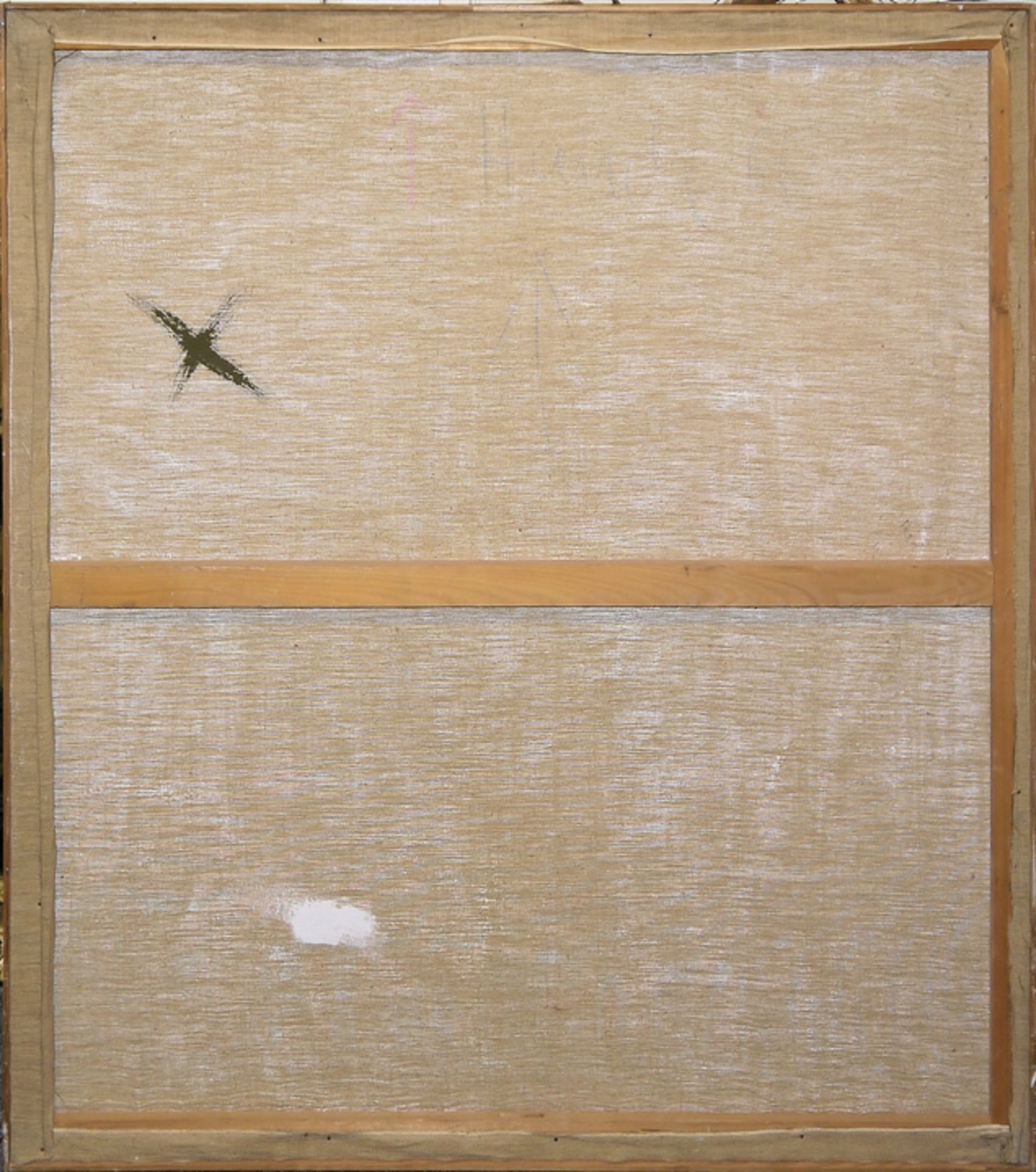 Eckhart Haisch, Ohne Titel, großes Ölgemälde von 1966, gerahmt - Bild 2 aus 3