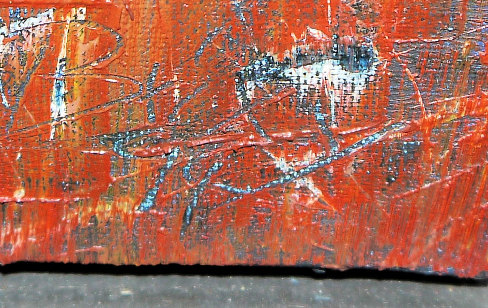 Dietmar Brixy, "Mexikanische Impression", Ölgemälde von 1994, im Stahlrahmen, mit Zertifikat - Bild 2 aus 4