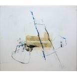 Manfred Nipp, "Ragiu 2" und Abstrakte Komposition, 2 Mischtechniken, 1990er Jahre