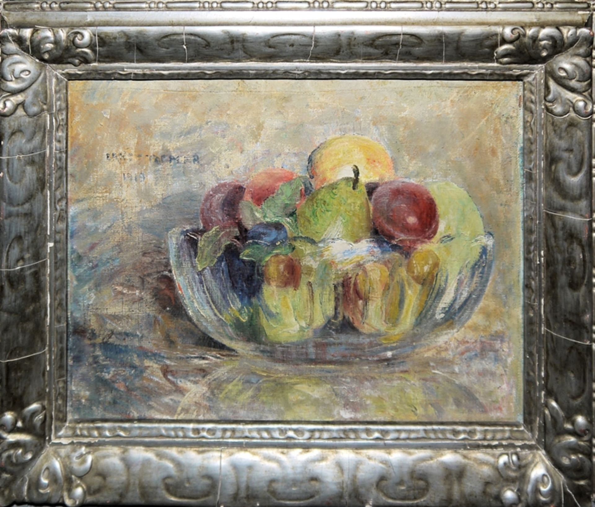 Ernst Toepfer, Stillleben, Ölgemälde von 1919, gerahmt - Bild 2 aus 3