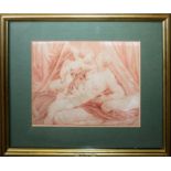 Bartholomäus Spranger, Venus und Amor, Rötelzeichnung