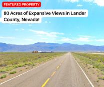 80 Acres of Expansive Views in Lander County, Nevada!