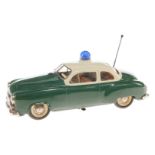 Schuco Electro Alarm-Car 5340, grün/weiß, LS und Alterungsspuren, L 21,5, Z 2-3