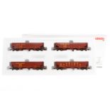 Märklin Hopper-Car-Set 45800, Spur H0, 4-teilig, Alterungsspuren, OK, Z 1-2