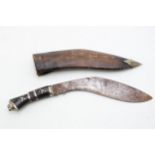 An Early 20th Century Gurkha Kukri Knife & Leather Scabbard Excellent original condition