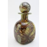 Mdina 'earth ware' Malta vintage art glass vase, 16.5cm tall. In good original condition with no