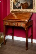 Writing Desk c.1840's with gilt design frame alongside floral design