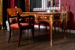 Antique c.1800's refurbished desk unit with 2 chairs