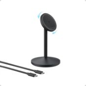 RRP £34.99 - Anker MagGo Wireless Charger, 15W Fast Charging MagSafe Charger Compatible Wireless