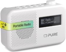 RRP £34.99 - Pure Elan One2 portable DAB+/FM radio with Bluetooth 5.1 (LCD display, 10 preset