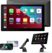 RRP £43.99 - Car Stereo,9 Inch CarPlay Screen for Apple Car play & Android Auto,Portable Car
