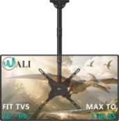 RRP £39.99 - WALI TV Ceiling Mount, Adjustable Tilt Swivel Ceiling TV Bracket for 26 to 65 Inch Flat