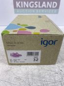 Igor Size 32 Lilac Kid Sandals