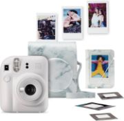 RRP £103.22 - instax mini 12 instant camera bundle,pack contains; Camera, Ready-to-take camera case,
