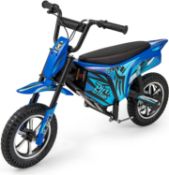 RRP £224.95 - COSTWAY Kids Electric Motorcycle, 24V Battery Powered Dirt Bike with 12 Inch Pneumatic