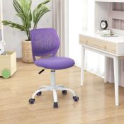 RRP £35.50 - Costway Purple Ergonomic Children Study Chair