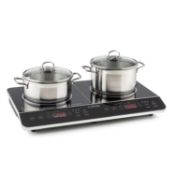 RRP £109.99 - VariCook 3500W 2 Ring Portable Induction Hob Black