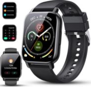 RRP £15.99 - Smart Watches for Men Women, 1.85" HD Fitness Watch with Heart Rate/Sleep Monitor/