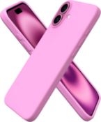 RRP £41.02 - X4 Assorted Items - ORNARTO Compatible with iPhone 16 Plus Case 6.7", Slim Liquid