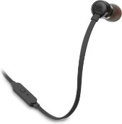 RRP £9.62 - JBL Tune 110 Wired In-Ear Headphones with JBL Pure Bass Sound, Black