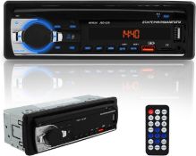 RRP £13.99 - Car Radio Receiver, Bluetooth Single Din Car Stereo System Handsfree and App Control,