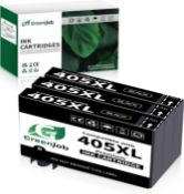 RRP £10.99 - 405XL Ink Cartridges Multipack Replacement for Epson 405 XL Black Compatible with