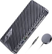 RRP £199.99 - AV Access Docking Station KVM Switch 2 Monitors 2 Laptops, 4K KVM Switch Dual Monitor,