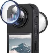 RRP £7.99 - Rotating Lens Guards Compatible with Insta360 X4 Action Camera Protective Cover