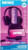 RRP £29.99 - Paladone Fortnite 3-in-1 Headphone Stand and Tech Charging Station with Console