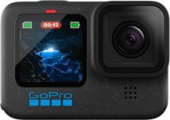 RRP £266.24 - GoPro HERO12 Black - Waterproof Action Camera with 5.3K60 Ultra HD Video, 27MP Photos,