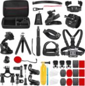 RRP £32.95 - NEEWER 50 in 1 Action Camera Accessory Kit Compatible with GoPro Hero 11 10 9 8 7 6 5 4