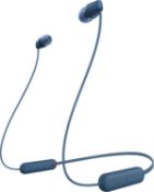 RRP £28.98 - Sony WI-C100 Wireless In-ear Headphones - Up to 25 hours of battery life - Water