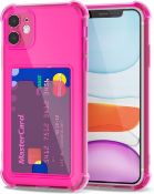 RRP £ - X5 Assorted Items - Svanove for iPhone 11 Wallet Case with Card Holder, Cute Girly Clear