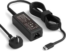 RRP £13.99 - FUDCOCWN 45W USB C Laptop Charger Compatible with HP, Lenovo, Dell, Asus, Acer,