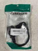RRP £8.99 - CERRXIAN 7.5In 20CM IEC 320 90 Degree C13 3 Pin Female to C14 3 Pin Male PDU Power
