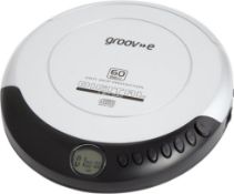 RRP £24.94 - groov e RETRO Compact CD Player - Personal Music Player with CD-R & CD-RW Playback -